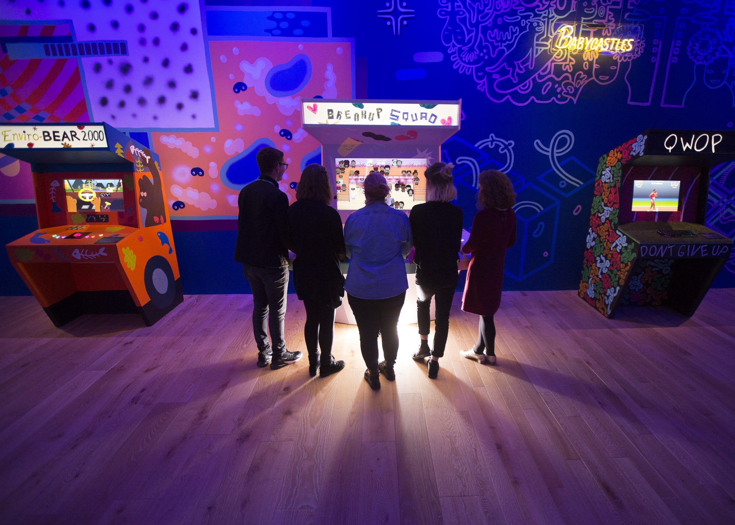 Image: Interior view of exhibition Video Games Design/Play/Disrupt, image courtesy of V&A Dundee